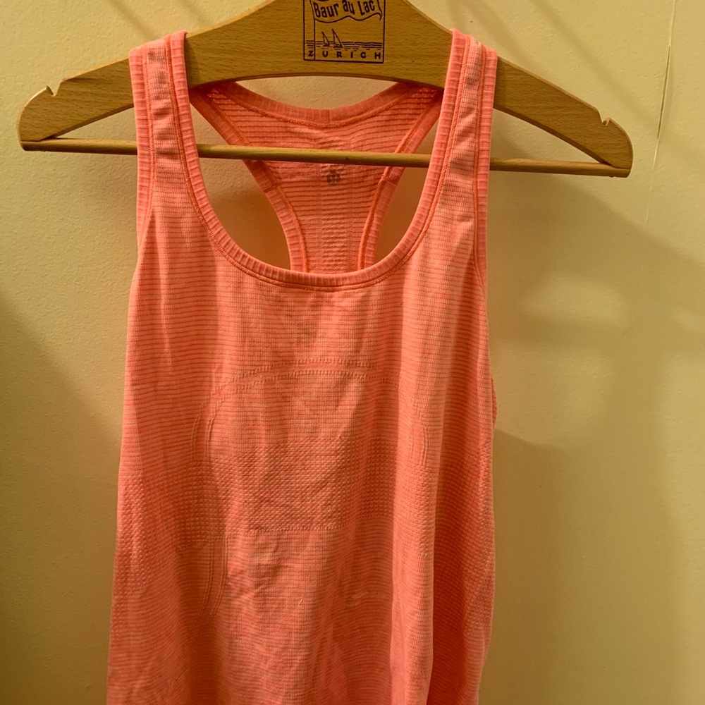 Pink lulu lemon tank top